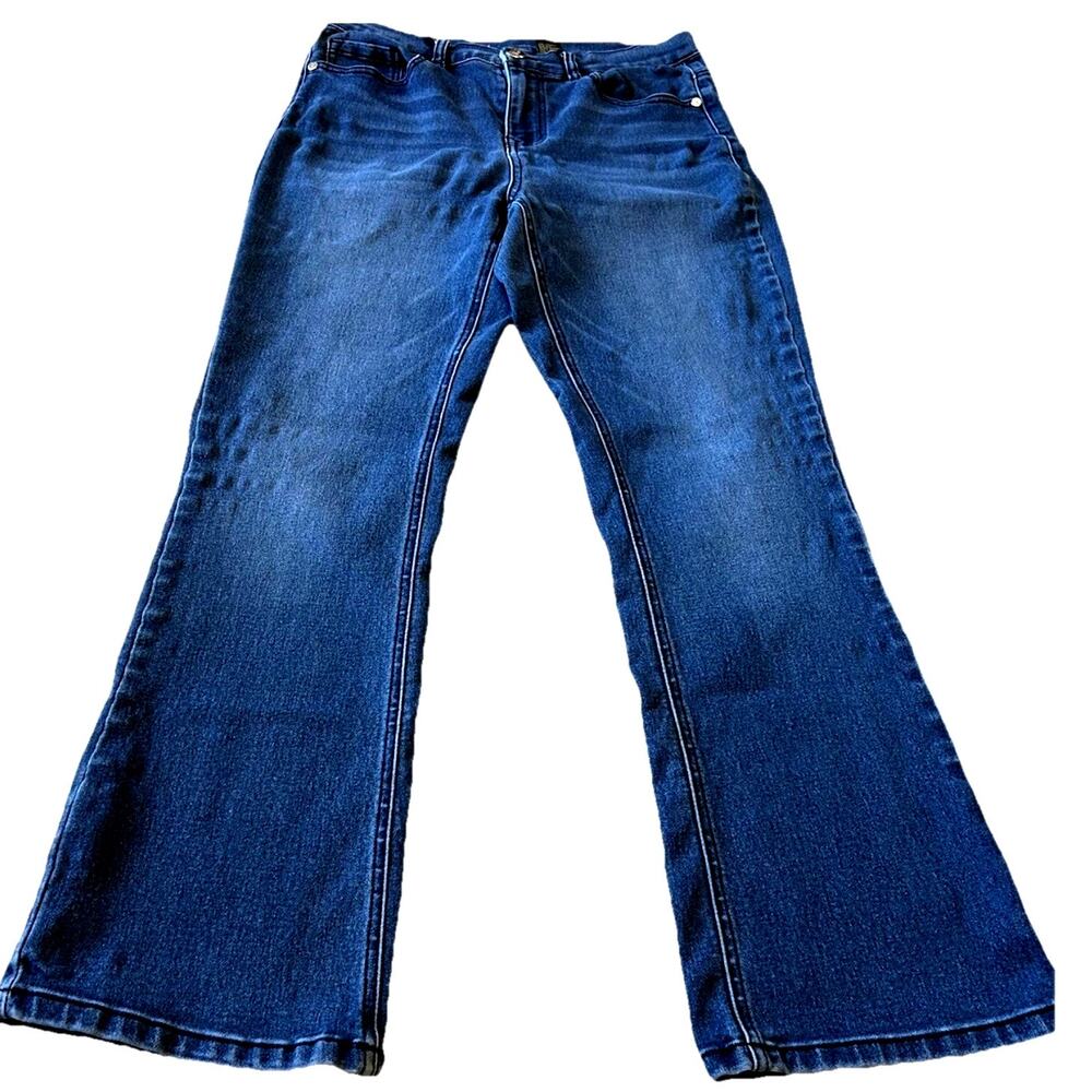 DG2 by Diane Gilman Virtual Stretch Boot-Cut Jean Basic Indigo 8P Cowboy Country